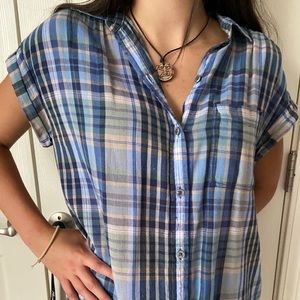 American Eagle Flannel Top